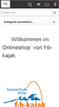 Mobile Screenshot of f-b-kajakshop.de